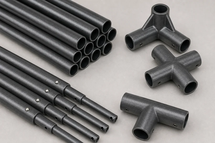 Zazzy Grow Tent steel frame kit with corner connectors