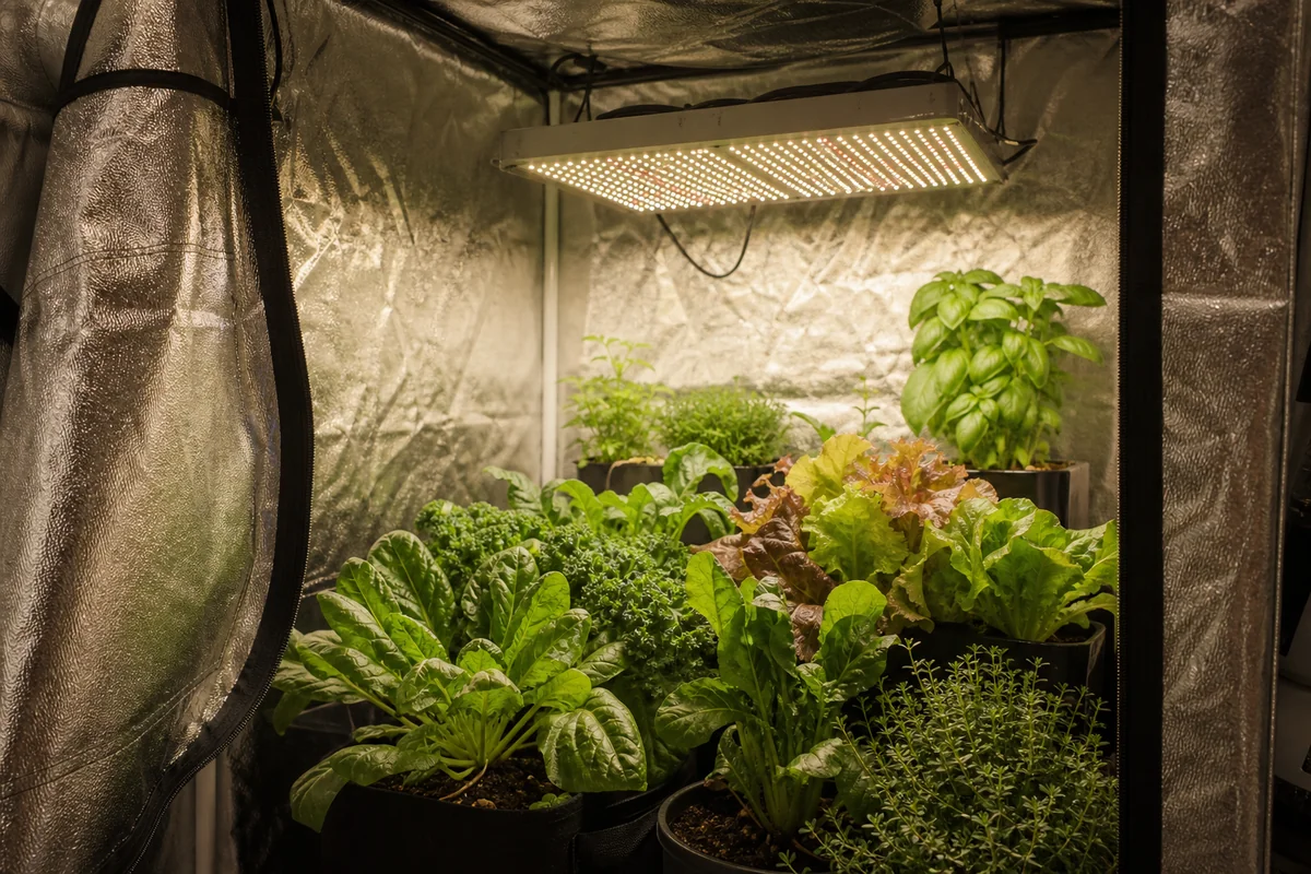 Close view of Zazzy Grow Tent 600D Mylar reflective interior lining